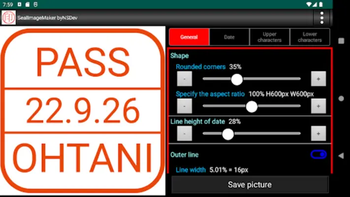 SealImageMaker byNSDev android App screenshot 8